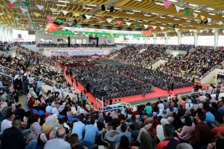 محدث_ صور من تخريج الفوج الخامس عشر من طلبة الجامعة العربية الامريكيه / جنين 